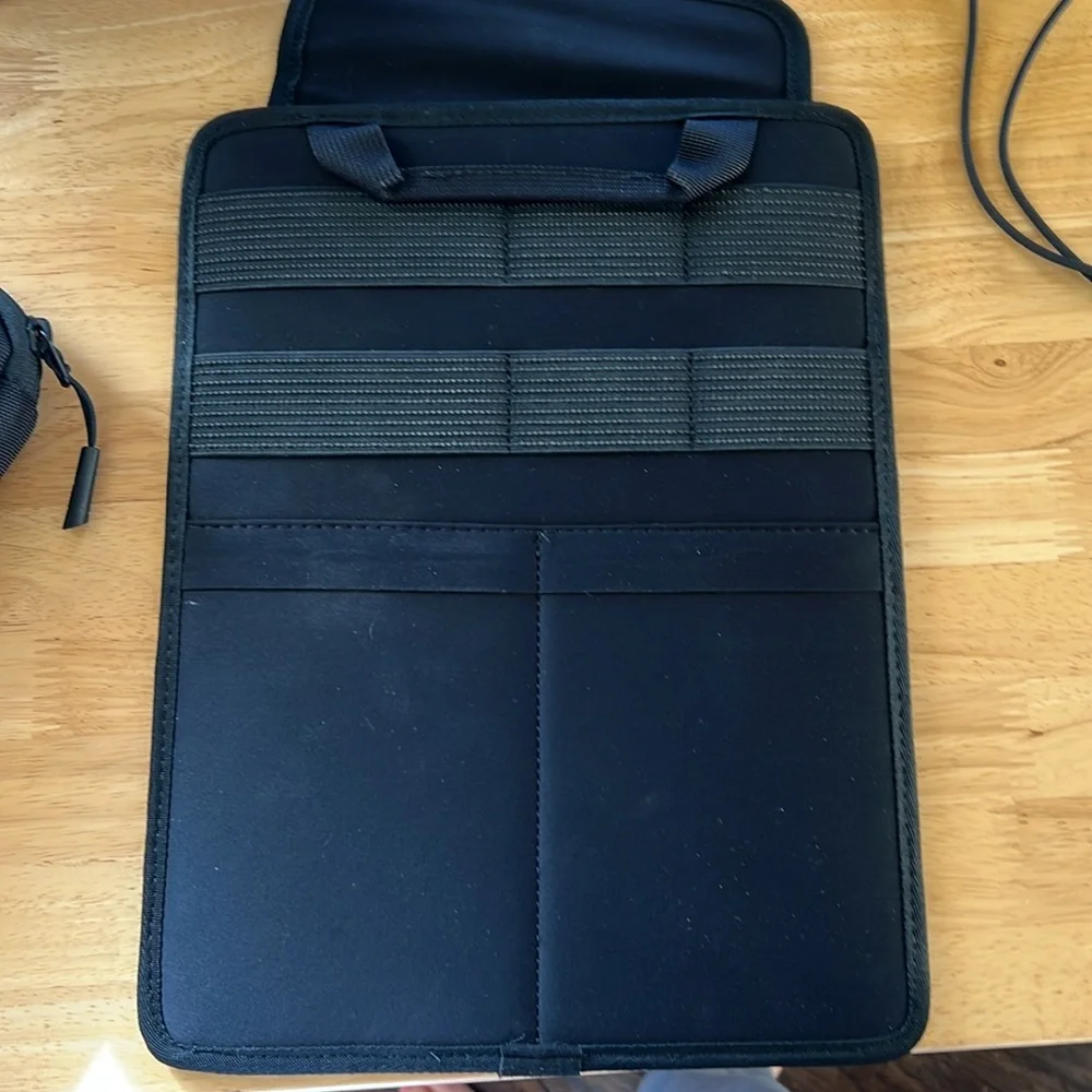 Black Tablet Sleeve and Accessory Pouch